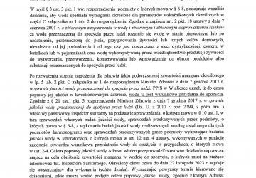Decyzja Powiatowej Stacji Sanitarno-Epidemiologicznej w Wieliczce cz.2